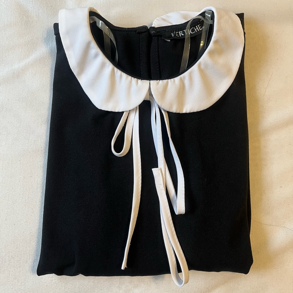 Collared Black & White shirt